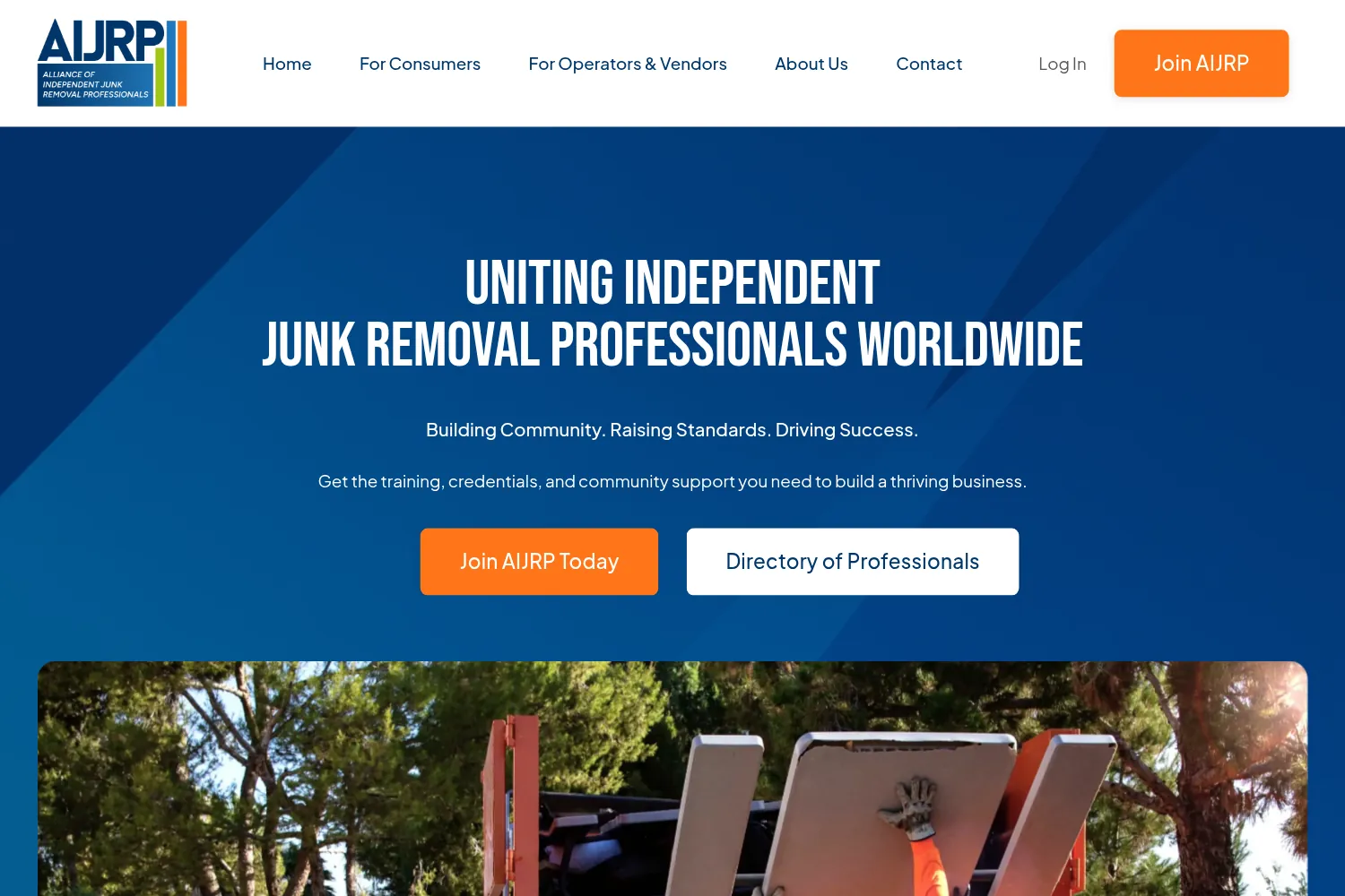 AIJRP Training Portal & Directory, page 1 of the case