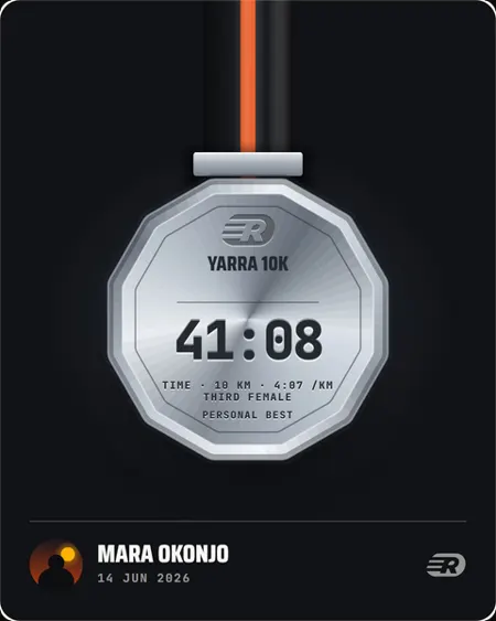 Sharing studio: finisher medal card