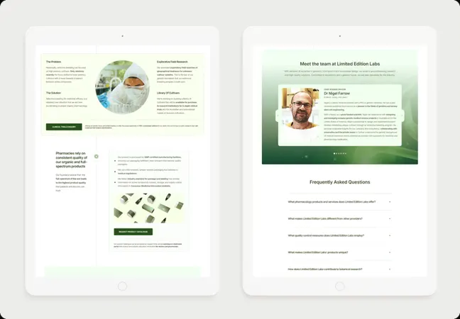 Product pages