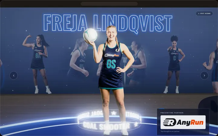 Each player up close, with her sponsor