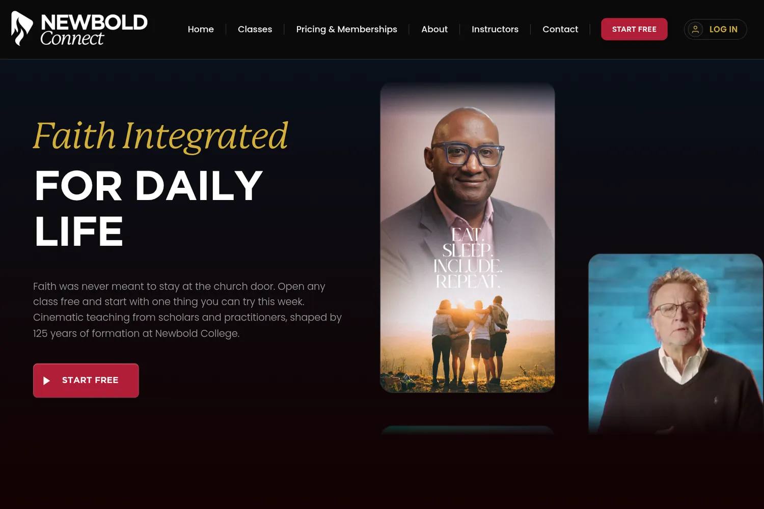Newbold Connect home page: Faith Integrated, for daily life