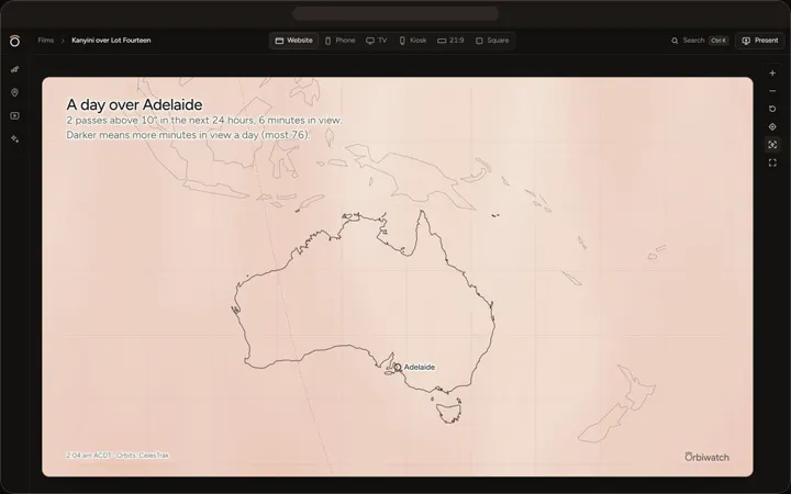 A day of coverage over Adelaide