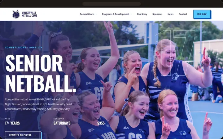 Senior netball programme