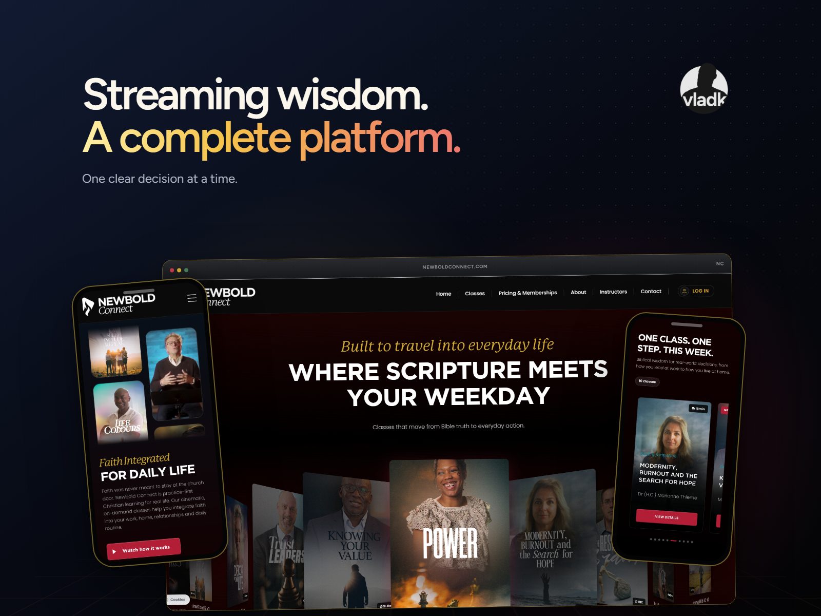 Newbold Connect case study cover: streaming wisdom, a complete platform